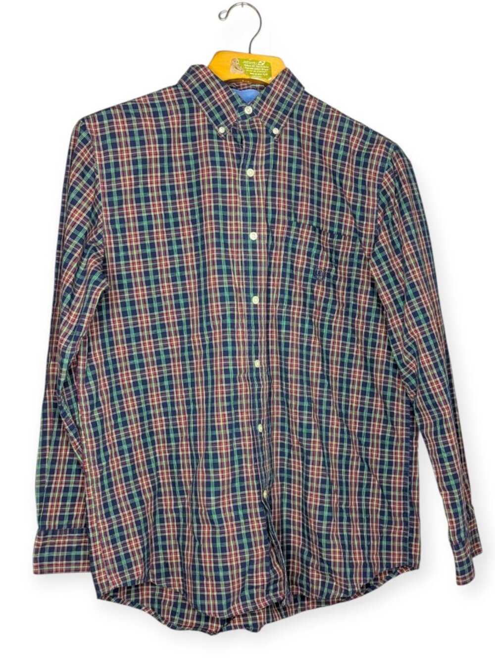 Chaps Long Sleeved Plaid Button Down Long Sleeve Shirt Men's Size Large
